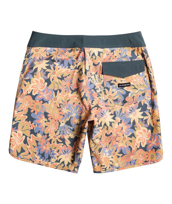 Quiksilver Surfsilk Scallop 19 Boardshorts-Dark Slate