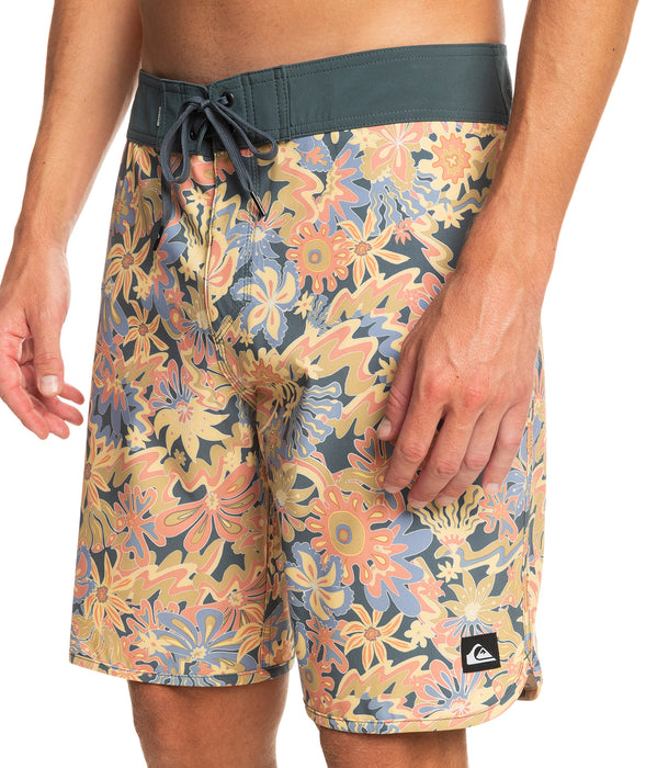 Quiksilver Surfsilk Scallop 19 Boardshorts-Dark Slate