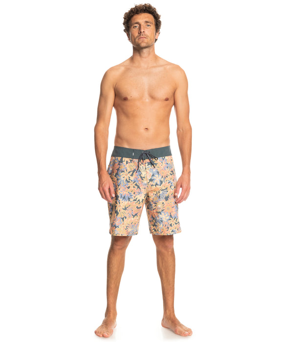 Quiksilver Surfsilk Scallop 19 Boardshorts-Dark Slate