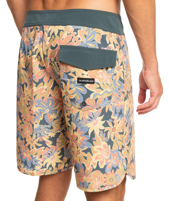 Quiksilver Surfsilk Scallop 19 Boardshorts-Dark Slate