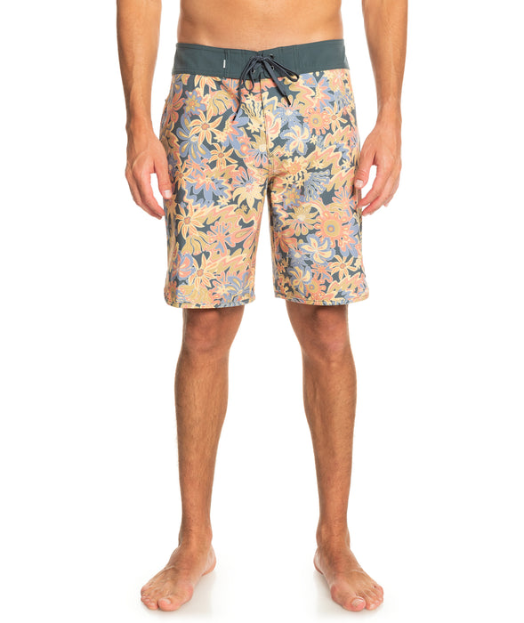 Quiksilver Surfsilk Scallop 19 Boardshorts-Dark Slate