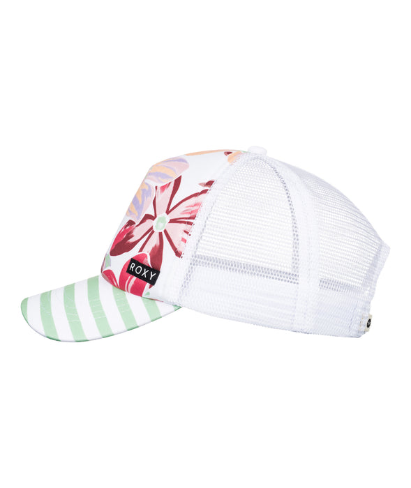 Roxy Honey Coconut Hat-Bright White Bayside Blooms