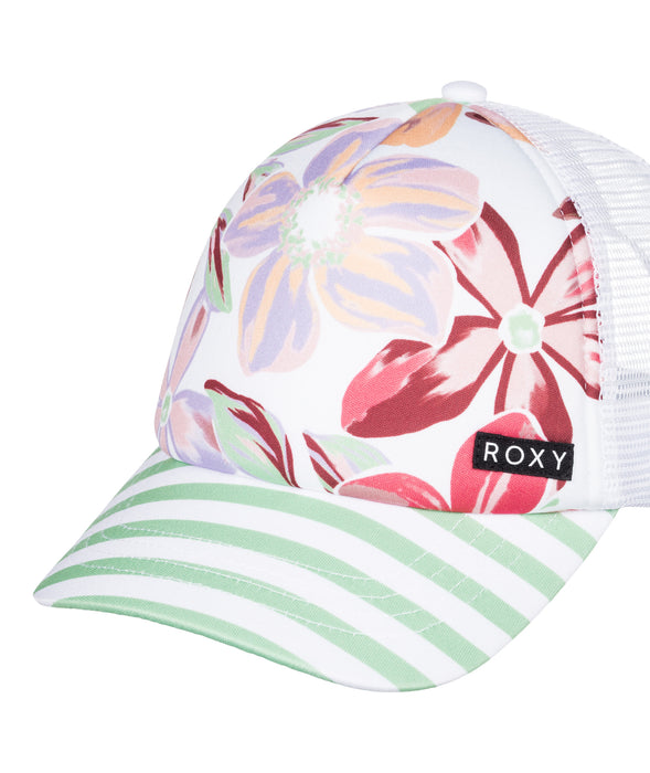 Roxy Honey Coconut Hat-Bright White Bayside Blooms
