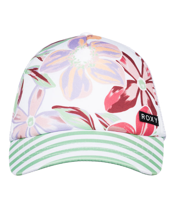 Roxy Honey Coconut Hat-Bright White Bayside Blooms