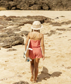 Roxy Glitter In The Air Romper-Sun Kissed Coral