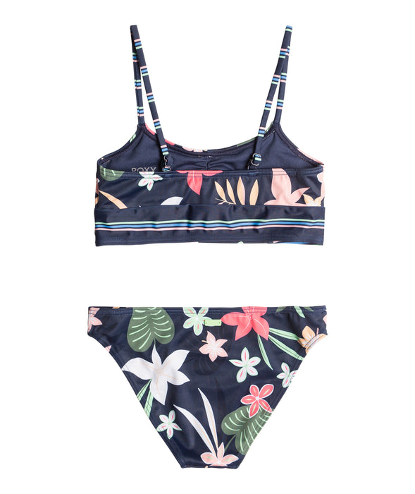 Roxy Vacay For Life Crop Top Bikini-Mood Indigo