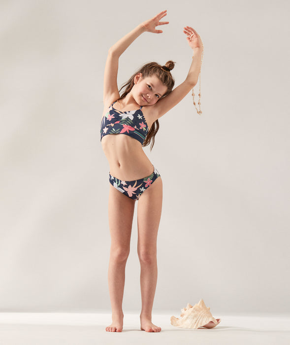 Roxy Vacay For Life Crop Top Bikini-Mood Indigo — REAL Watersports