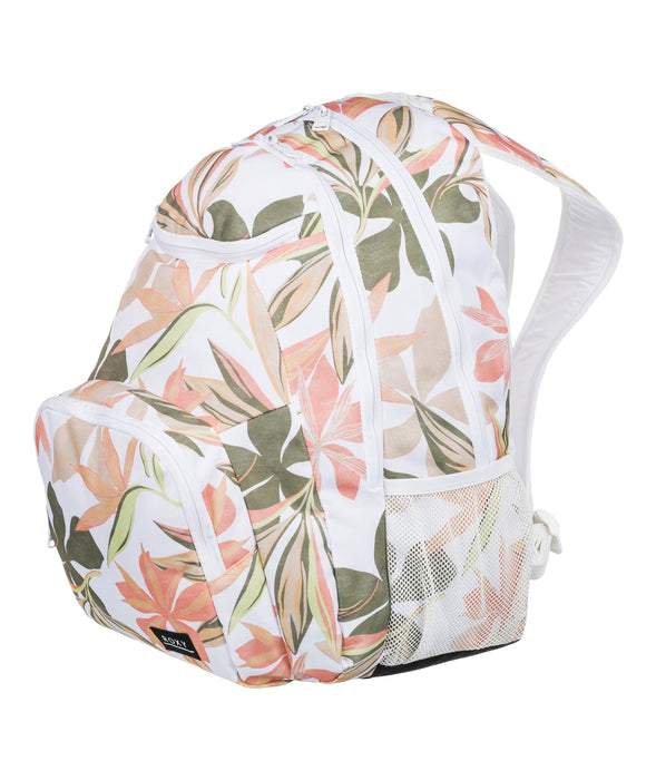 Roxy Shadow Swell Printed Backpack-Bright White