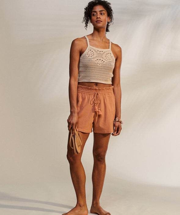 Roxy Sweet Souvenir Shorts-Cork