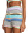 Roxy Best Time Of Day Stripe Shorts-Anthracite