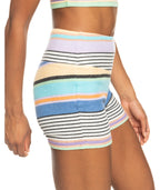 Roxy Best Time Of Day Stripe Shorts-Anthracite