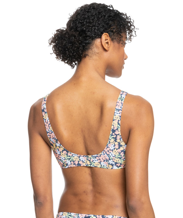 Roxy PT Beach Classics New Bralette Top-Mood Indigo Ditsy Love