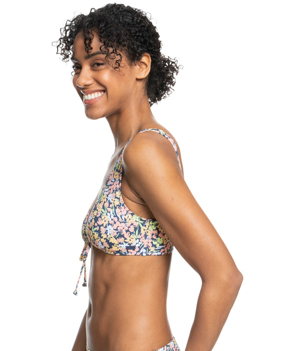 Roxy PT Beach Classics New Bralette Top-Mood Indigo Ditsy Love