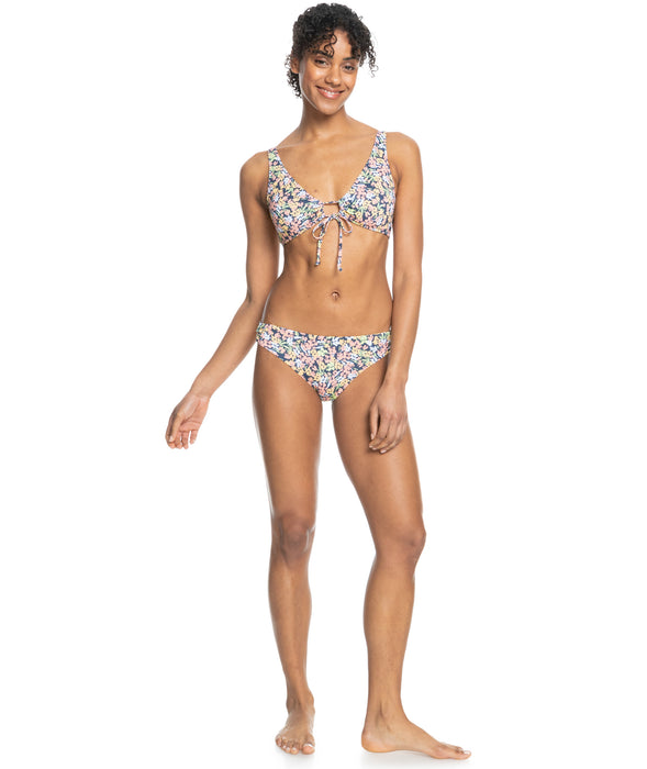 Roxy PT Beach Classics New Bralette Top-Mood Indigo Ditsy Love