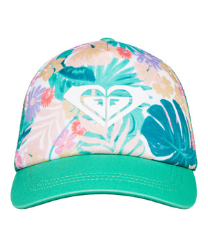 Roxy Sweet Emotion Hat-Mint Tropical Trails— Alternate View