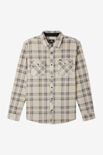 O'Neill Glacier Plaid L/S Shirt-Light Khaki