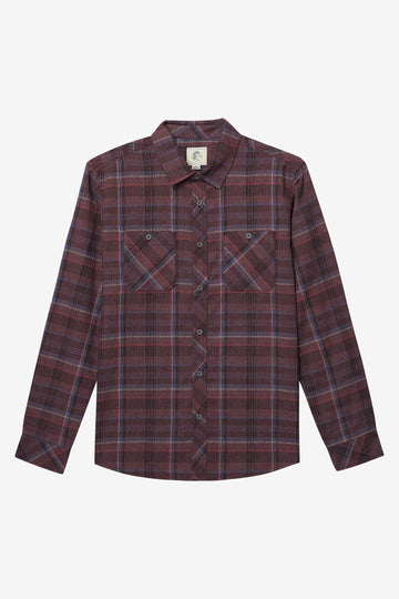 O'Neill Mythic Sessions Flannel L/S Shirt-Huckleberry