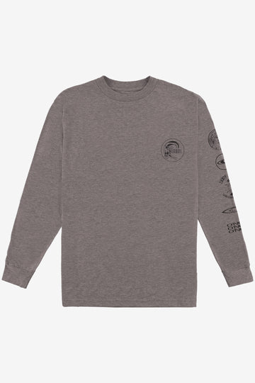 O'Neill Icons L/S Tee-Heather Grey