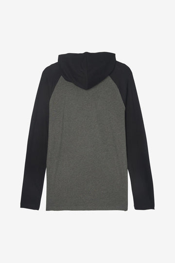 O'Neill Fields Pullover L/S Tee-Charcoal Heather