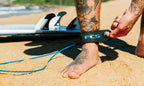 FCS Freedom Helix All Around Leash-Natural/Black-6'