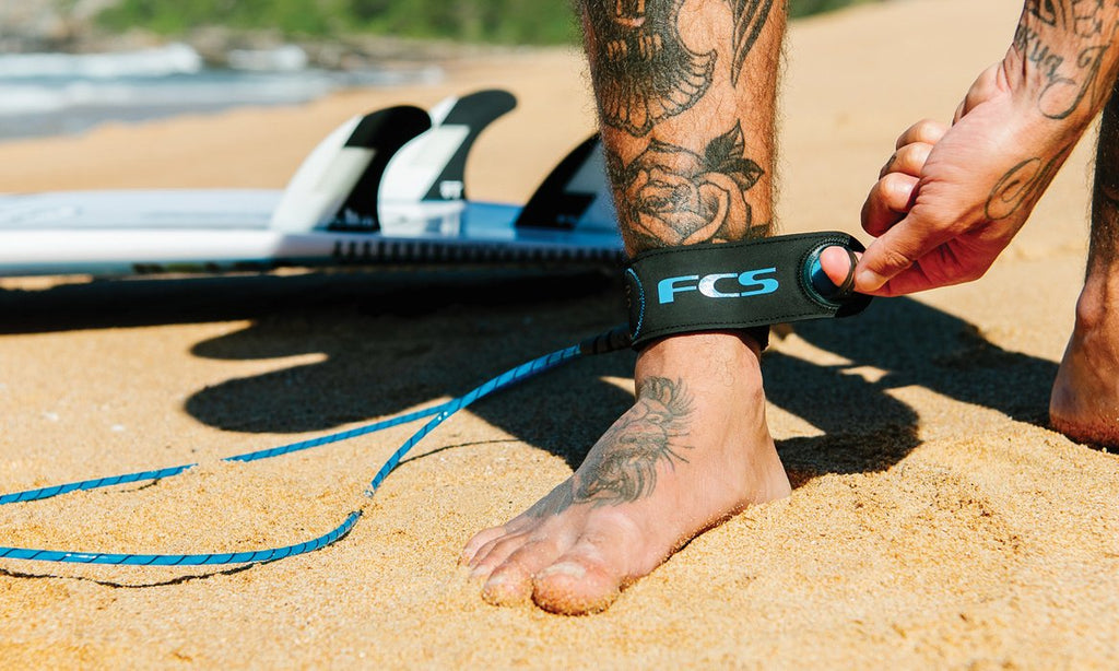 FCS Freedom Helix All Around Ankle Leash-Blue/Black-9'