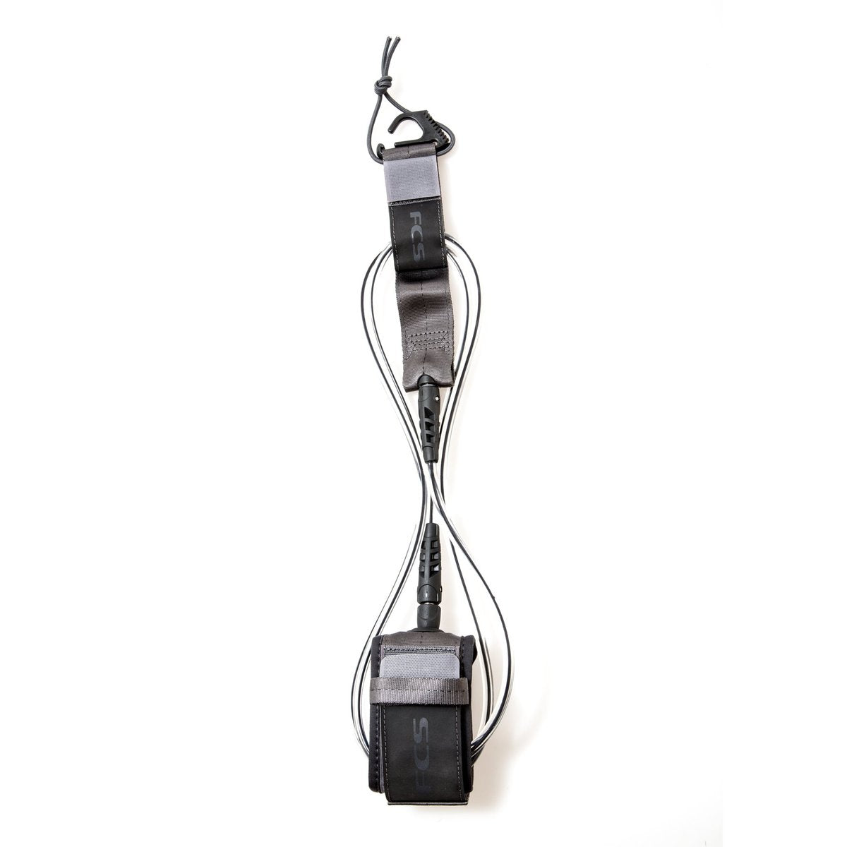 FCS Big Wave Essential Leash-Coal-8' x 8mm