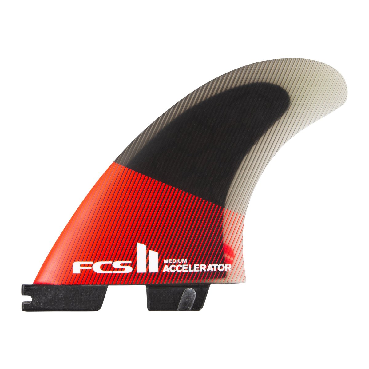 FCS Accelerator PC Tri Fin Set-Red/Black-Large