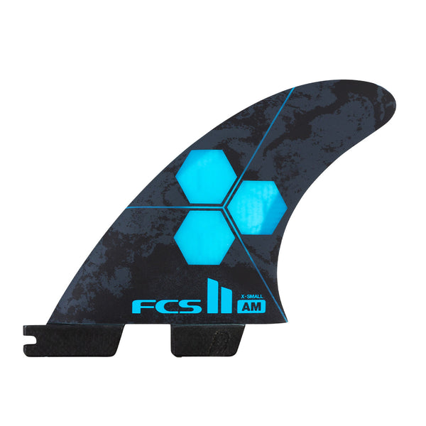 FCS Al Merrick AM PC Tri Fin Set-Cyan-X-Small — REAL Watersports FCS Al Merrick AM PC Tri Fin Set-Cyan-X-Small — REAL Watersports