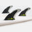 FCS Carver PC Carbon Tri Fin Set-Black/Acid-Medium