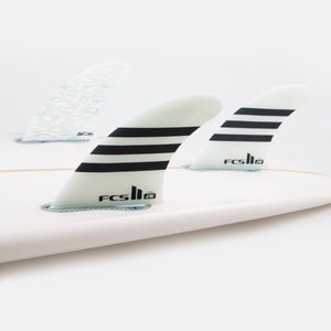 FCS Julian Wilson JW PC Tri Fin Set-Black/White-Medium— Alternate View