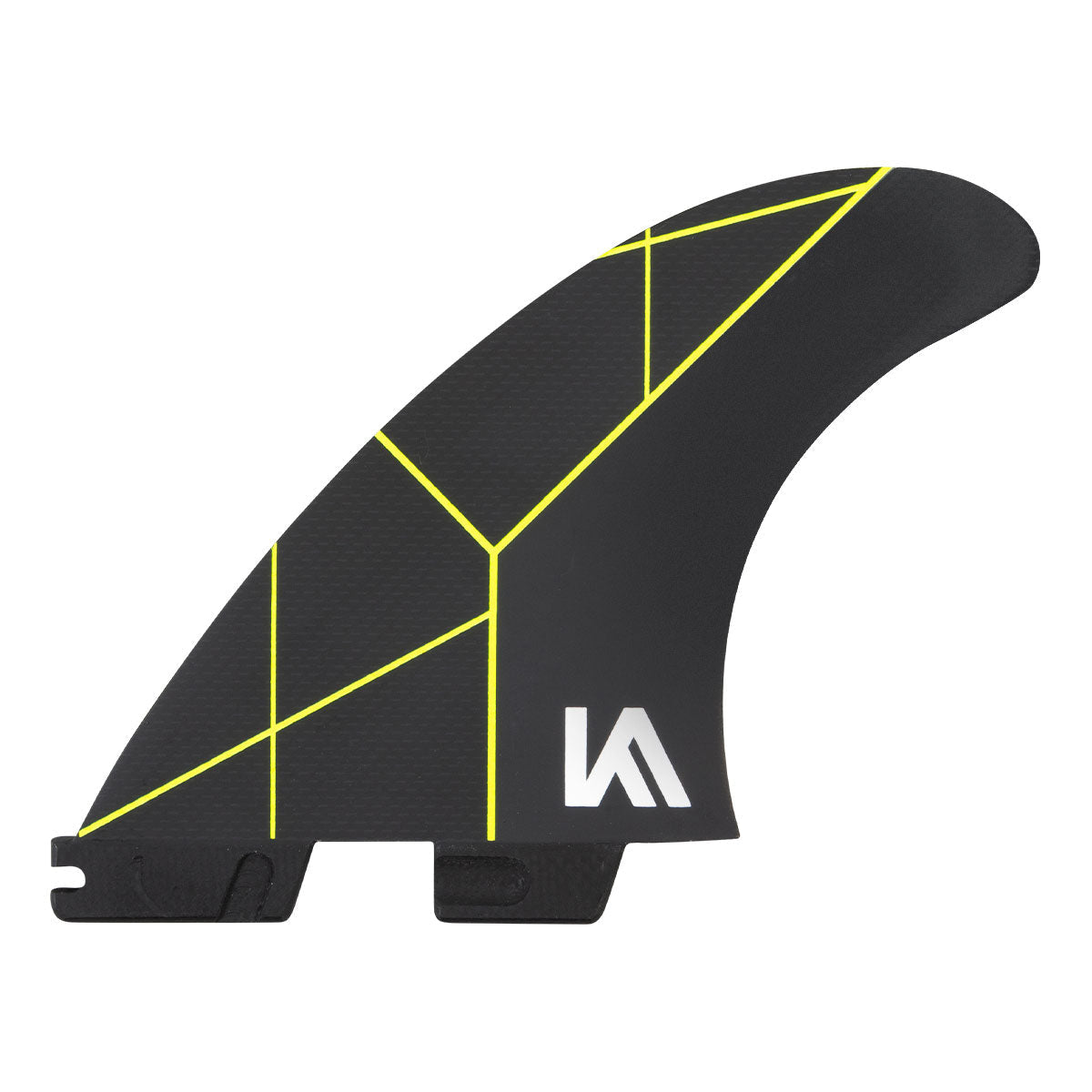 FCS II KA PC Tri Fin Set-Black/Acid-Large