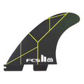 FCS II KA PC Tri Fin Set-Black/Acid-Small