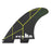 FCS II KA PC Tri Fin Set-Black/Acid-Small