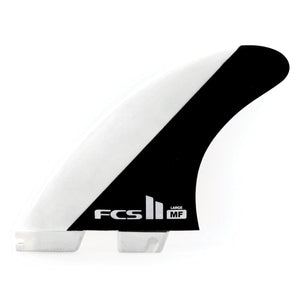 FCS II MF PC  Fin Set-Black/White-Grom