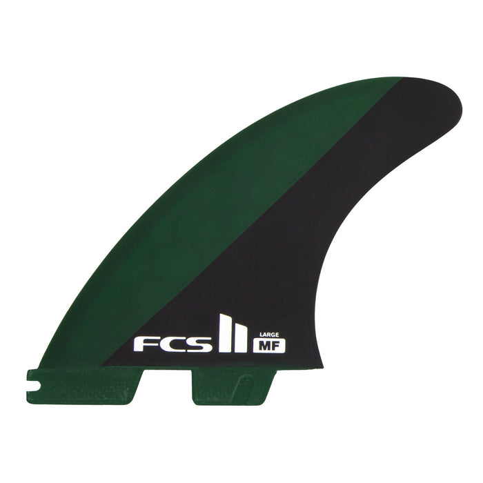 FCS II Mick Fanning PC Tri Fin Set-Black/Olive-Large