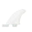 FCS II MF PC Twin + Trailer Fin Set-White-X-Large