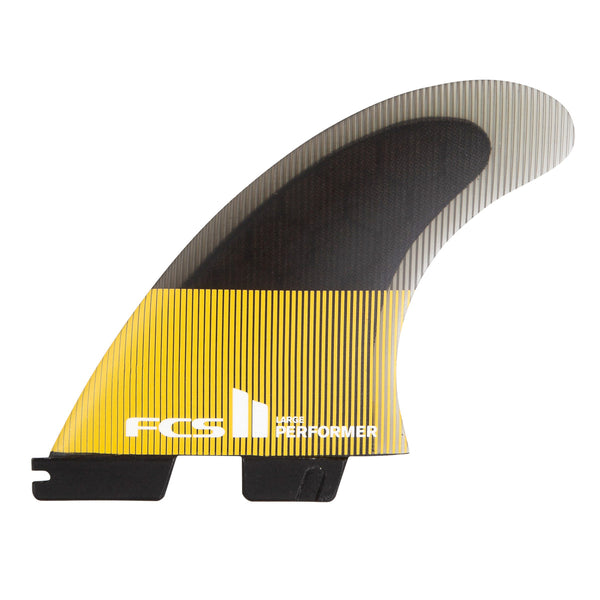FCS Performer PC Tri Fin Set-Mango-Large — REAL Watersports