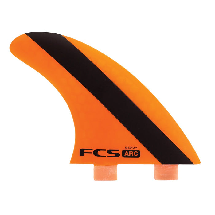FCS ARC PC Tri Fin Set-Orange-Medium