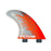 FCS PC-3 PC Tri Fin Set-Red Smoke-Small