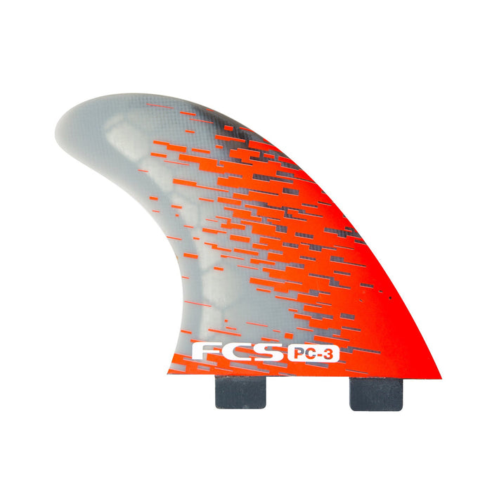 FCS PC-3 PC Tri Fin Set-Red Smoke-Small