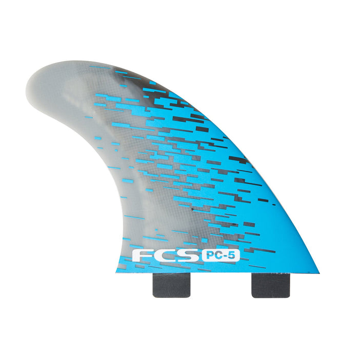 FCS PC-5 PC Tri Fin Set-Blue Smoke-Medium