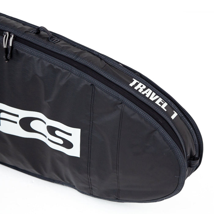 FCS Travel 1 Long Board Boardbag-Black/Grey