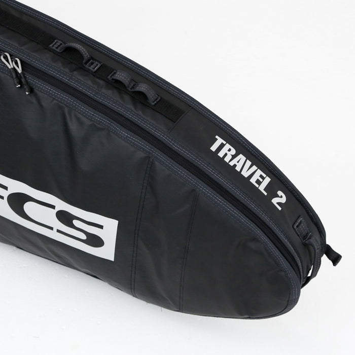 FCS Travel 2  Fun Board Boardbag-Black/Grey-7'6"