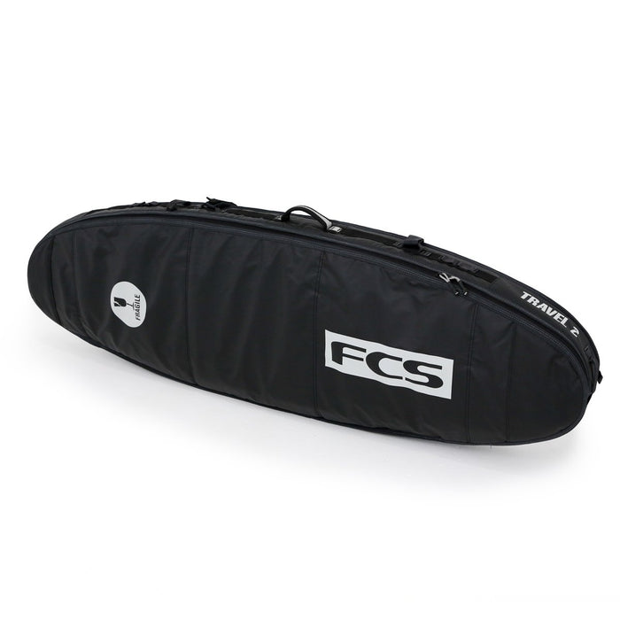 FCS Travel 2  Fun Board Boardbag-Black/Grey-7'6"