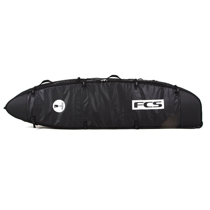 FCS Travel 3 Wheelie Fun Board Bag-Black/Grey-7'0"