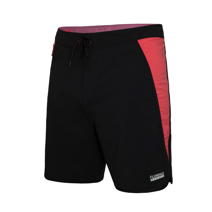 Florence Marine X Block Boardshorts-Black Red