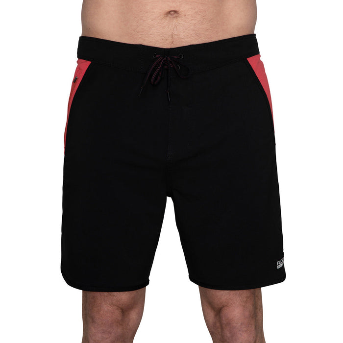 Florence Marine X Block Boardshorts-Black Red