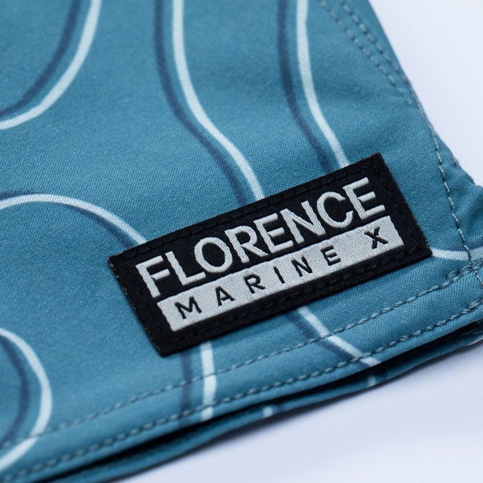 Florence Marine X Isobar Boardshorts-Steel Blue