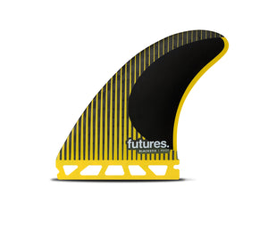 Futures P8 Blackstix Tri Fin Set-Yellow-Large