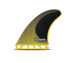 Futures P6 Blackstix Tri Fin Set-Yellow-Medium